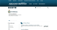 Desktop Screenshot of comune.ariano-irpino.av.it