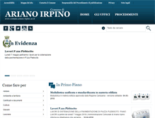 Tablet Screenshot of comune.ariano-irpino.av.it